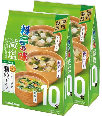 Amazon | マルコメ フリーズドライ 顆粒 料亭の味 減塩アソート 即席